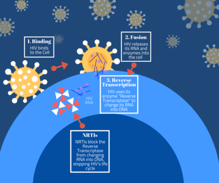 NRTI blocking HIV in PrEP