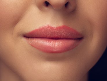 A close up image of a pair of lips